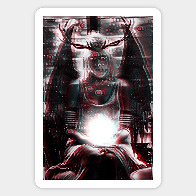 Aurora Dark Angel Demon Sticker by kelseydjpaint